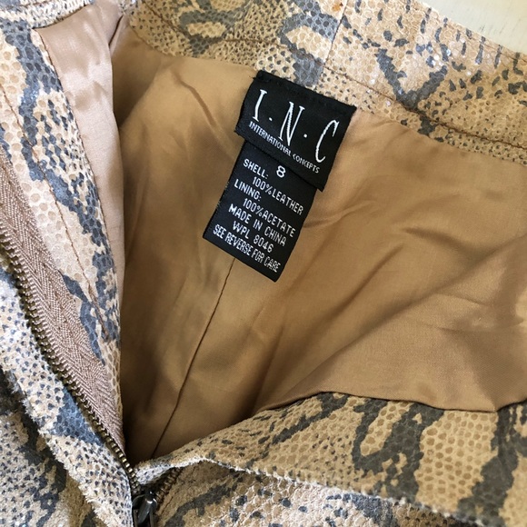 I.N.C. International Concepts …. Leather snake pants - Picture 2 of 14